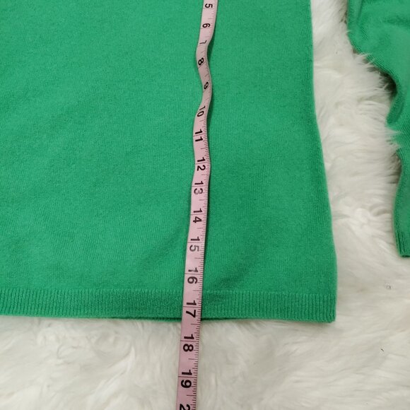 John Lewis Green Soft Cashmere Turtleneck Pullover Sweater Women's Size 8 - Picture 12 of 12